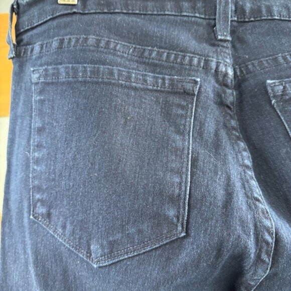 NYDJ Classic Straight Leg Jeans Denim Pants Size 12 Deep Blue Pants Stretch - Picture 4 of 12